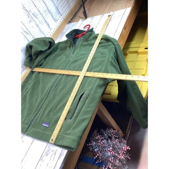 Preppy Streetwear Coquette Utility Patagonia Synchilla Jacket Green Size XL - Picture 3 of 5